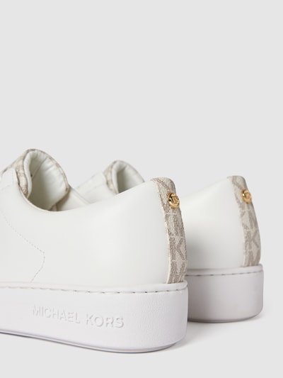Peek & Cloppenburg MICHAEL Michael KorsSneaker Aus Echtem Leder Mit Kontrastbesatz In Offwhite