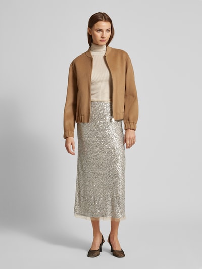 Peek & Cloppenburg Milano ItalyMidirock mit Pailletten und elastischem Bund in silber