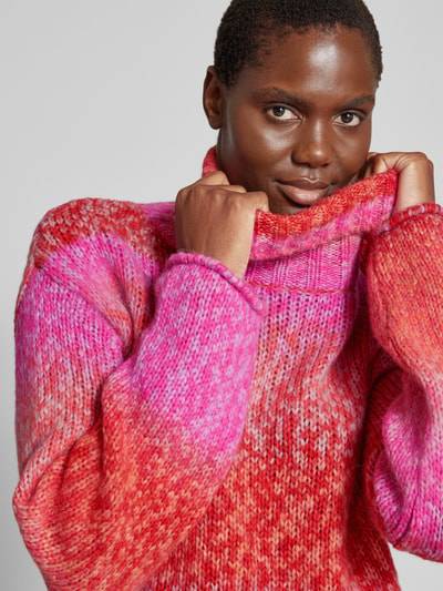 Peek & Cloppenburg Milano ItalyOversized Strickpullover Mit Rollkragen In Pink