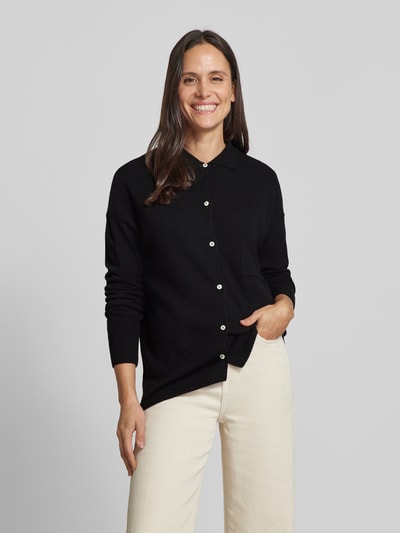 Peek & Cloppenburg Milano ItalyStrickjacke Mit Ballonärmeln In Black