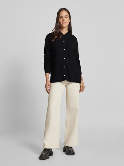 Peek & Cloppenburg Milano ItalyStrickjacke mit Ballonärmeln in black