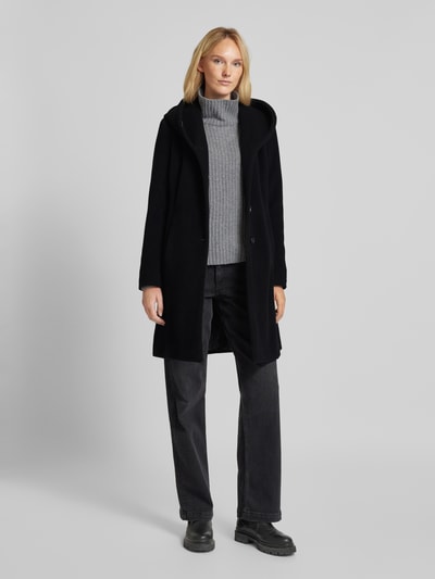 Peek & Cloppenburg Milo CoatsMantel mit Kapuze Modell 'Bella' in black Peek & Cloppenburg Milo CoatsMantel mit Kapuze Modell 'Bella' in black