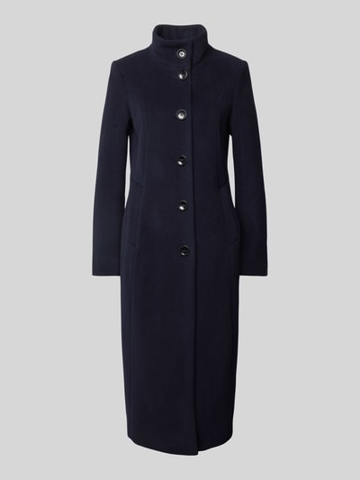 Peek & Cloppenburg Milo CoatsSlim Fit Wollmantel Mit Stehkragen Modell 'Elsa' In Marine