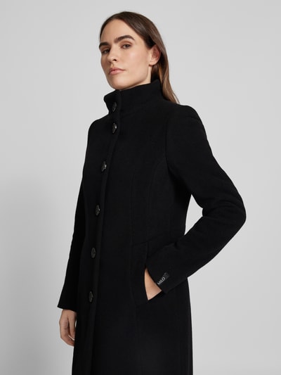 Peek & Cloppenburg Milo CoatsSlim Fit Wollmantel Mit Stehkragen Modell 'Elsa' In Black