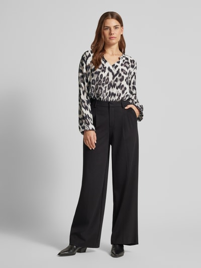 Peek & Cloppenburg monariRegular Fit Bluse aus Viskose mit Stehkragen in black