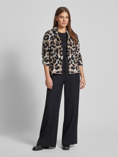 Peek & Cloppenburg monariStrickjacke aus Kunstfell in hellbraun