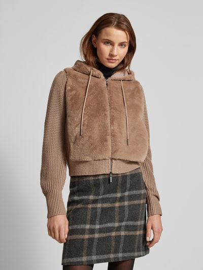 Peek & Cloppenburg MonariStrickjacke Mit Kapuze In Beige