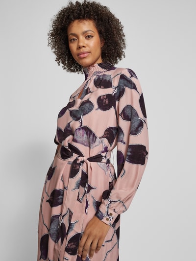 Peek & Cloppenburg More & MoreKnielanges Kleid Mit Schlüsselloch-Ausschnitt In Rose