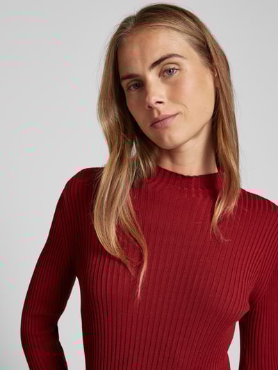 Peek & Cloppenburg More & MoreStrickpullover Mit Stehkragen In Kirsche