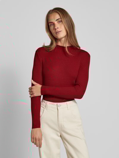 Peek & Cloppenburg More & MoreStrickpullover Mit Stehkragen In Kirsche