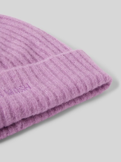 Peek & Cloppenburg MOS MOSHBeanie Mit Label-Stitching Modell 'Lora' In Flieder