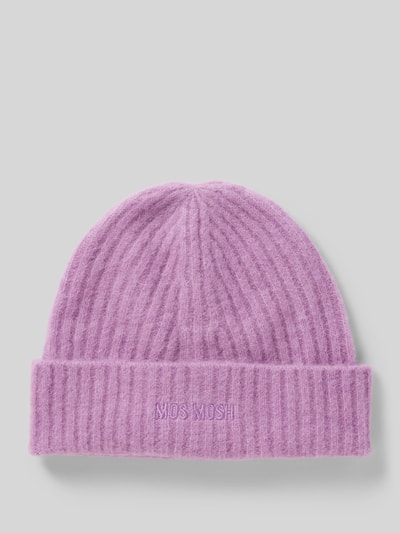 Peek & Cloppenburg MOS MOSHBeanie mit Label-Stitching Modell 'Lora' in flieder