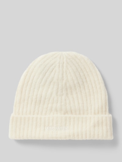 Peek & Cloppenburg MOS MOSHBeanie mit Label-Stitching Modell 'Lora' in ecru