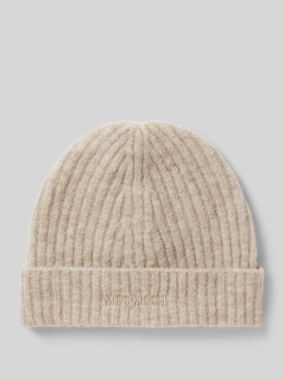 Peek & Cloppenburg MOS MOSHBeanie mit Label-Stitching Modell 'Lora' in beige