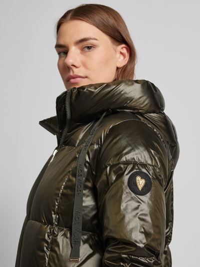 Peek & Cloppenburg MOS MOSHDaunenmantel Mit Kapuze Modell 'NOVA' In Dunkelgruen