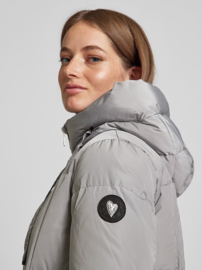 Peek & Cloppenburg MOS MOSHSteppmantel Mit Stehkragen Modell 'Nova' In Mittelgrau