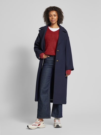 Peek & Cloppenburg MOS MOSHStrickpullover mit V-Ausschnitt Modell 'THORA' in hellrot