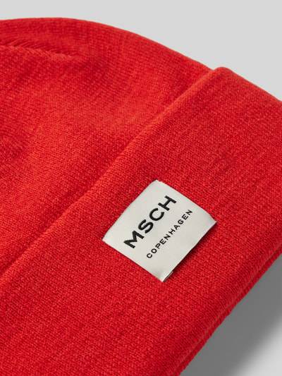 Peek & Cloppenburg MSCH CopenhagenBeanie Mit Label-Patch Modell 'Mojo' In Rot
