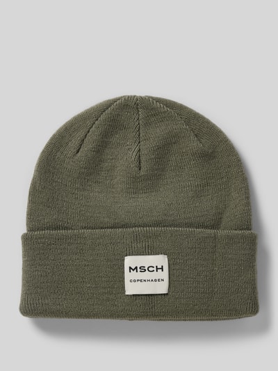 Peek & Cloppenburg MSCH CopenhagenBeanie mit Label-Patch Modell 'Mojo' in khaki