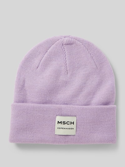 Peek & Cloppenburg MSCH CopenhagenBeanie mit Label-Patch Modell 'Mojo' in flieder