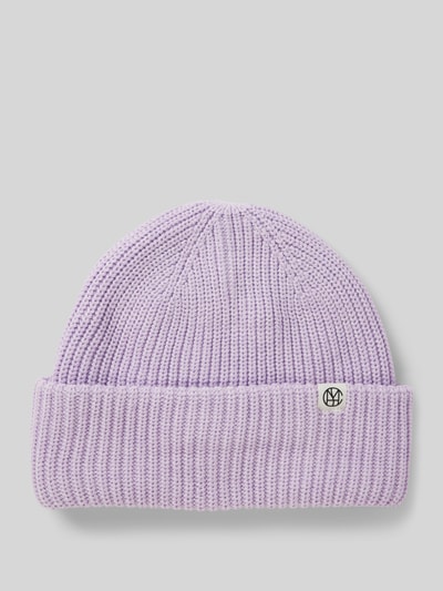 Peek & Cloppenburg MSCH CopenhagenBeanie mit Logo-Patch Modell 'Galline Rachelle' in flieder