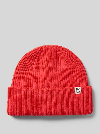 Peek & Cloppenburg MSCH CopenhagenBeanie mit Logo-Patch Modell 'Galline Rachelle' in rot