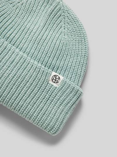 Peek & Cloppenburg MSCH CopenhagenBeanie Mit Logo-Patch Modell 'Galline Rachelle' In Mint Melange