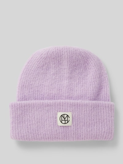 Peek & Cloppenburg MSCH CopenhagenBeanie mit Logo-Patch Modell 'Hope' in flieder