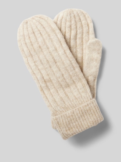 Peek & Cloppenburg MSCH CopenhagenFäustlinge mit Label-Detail Modell 'Hope' in beige