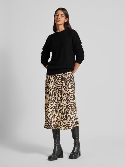 Peek & Cloppenburg MSCH CopenhagenStrickpullover mit gerippten Abschlüssen Modell 'Festina' in black