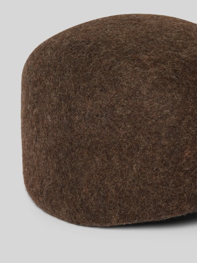 Peek & Cloppenburg Müller HeadwearSchiebermütze Aus Wolle In Dunkelbraun Melange