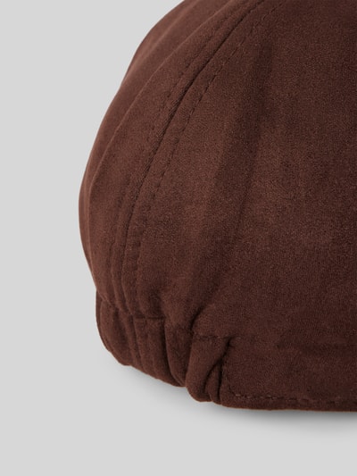 Peek & Cloppenburg Müller HeadwearSchiebermütze Mit Ziernähten Modell 'CANVAS' In Camel