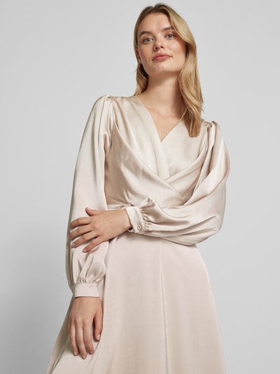 Peek & Cloppenburg Neo NoirMidikleid In Wickel-Optik Modell 'RIMINI' In Ecru