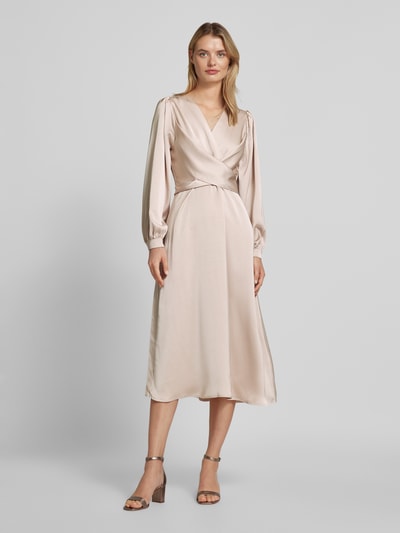 Peek & Cloppenburg Neo NoirMidikleid In Wickel-Optik Modell 'RIMINI' In Ecru