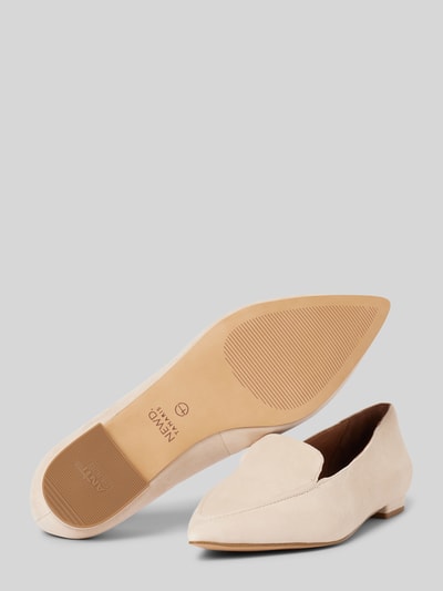 Peek & Cloppenburg Newd TamarisBallerinas Aus Leder In Unifarbenem Design In Beige