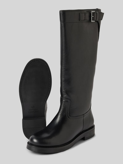 Peek & Cloppenburg Newd TamarisStiefel Aus Leder Mit Schnallen-Applikation In Black