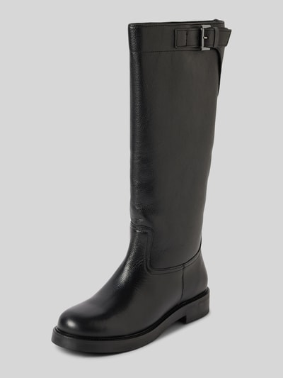 Peek & Cloppenburg Newd TamarisStiefel aus Leder mit Schnallen-Applikation in black