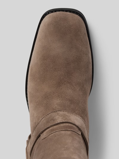 Peek & Cloppenburg Newd TamarisStiefeletten Aus Leder Im Biker-Look In Taupe