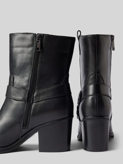 Peek & Cloppenburg Newd TamarisStiefeletten Aus Leder Im Biker-Look In Black
