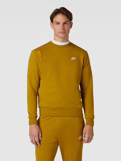 Peek & Cloppenburg NikeOversized Sweatshirt Mit Label-Detail In Dunkelgelb