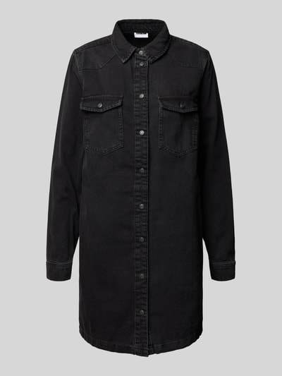 Peek & Cloppenburg Noisy MayJeanskleid mit Umlegekragen Modell 'NEW' in black