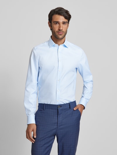 Peek & Cloppenburg OLYMP Level FiveBody Fit Business-Hemd Mit Kentkragen In Bleu