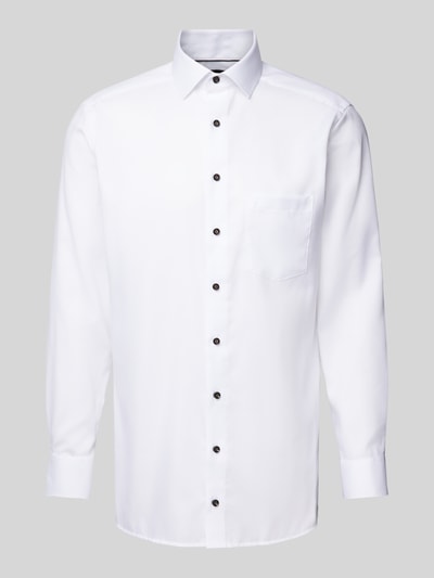 Peek & Cloppenburg OLYMPModern Fit Business-Hemd Mit Kentkragen In Weiss