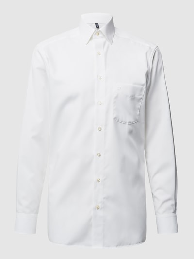 Peek & Cloppenburg OLYMPRegular Fit Business-Hemd Aus Popeline In Ecru