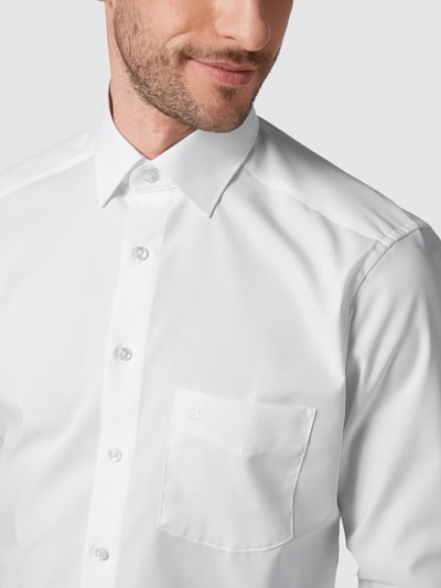 Peek & Cloppenburg OLYMPRegular Fit Business-Hemd Aus Popeline In Ecru