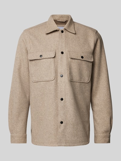 Peek & Cloppenburg Only & SonsRegular Fit Hemdjacke Mit Brustpattentaschen Modell 'ASH' In Beige