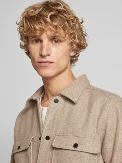 Peek & Cloppenburg Only & SonsRegular Fit Hemdjacke Mit Brustpattentaschen Modell 'ASH' In Beige