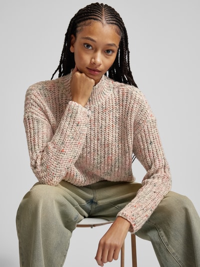 Peek & Cloppenburg OnlyComfort Fit Strickpullover Mit Wollanteil In Mehrfarbigem Melange-Strick Modell 'SPRINKLE' In Beige