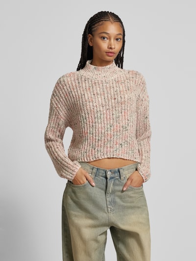 Peek & Cloppenburg OnlyComfort Fit Strickpullover Mit Wollanteil In Mehrfarbigem Melange-Strick Modell 'SPRINKLE' In Beige