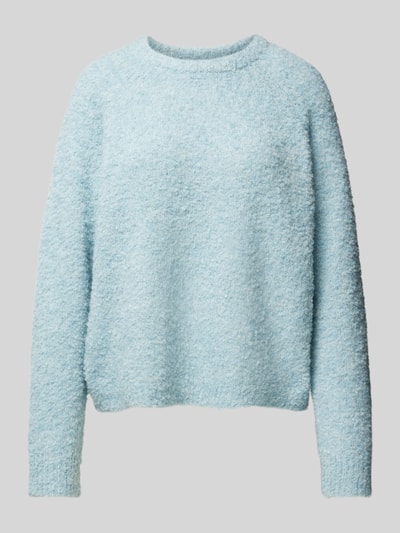Peek & Cloppenburg OnlyFlauschiger Pullover Mit Rundhalsausschnitt Modell 'CIROLA' In Hellblau Melange